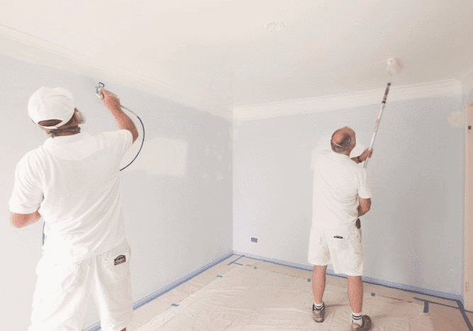 Spraying Walls