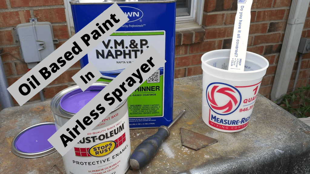 Can You Use Oil Based Paint in Airless Sprayer